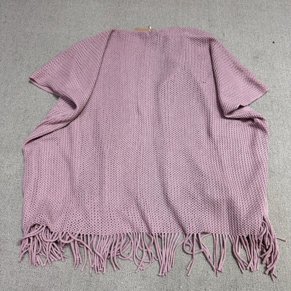 Steve Madden Cardigan Pink Short Sleeve Women’s One Size NWT - Picture 9 of 10